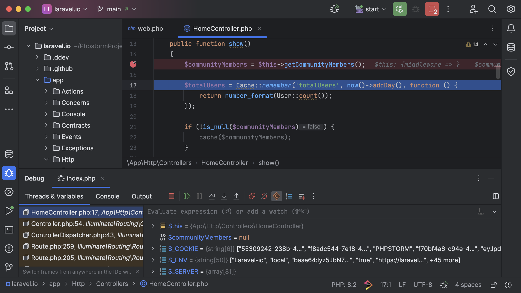 Integrated debugger